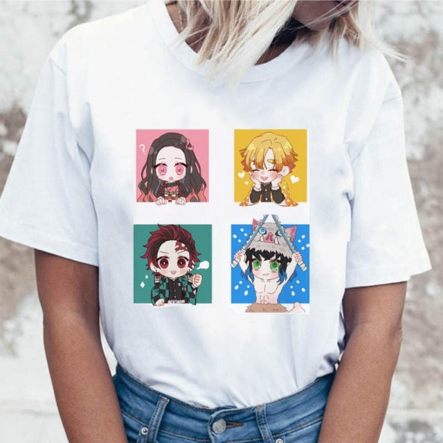 T-shirt Femme Personnages Demon Slayer