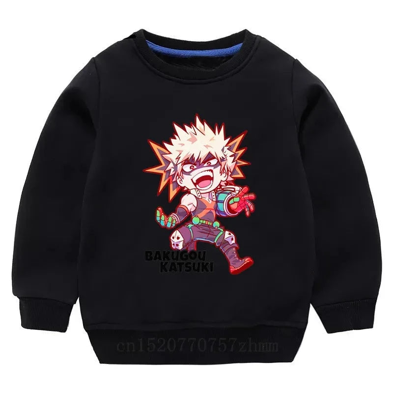 Sweat My Hero Academia Pull Enfant Katsuki Bakugo NOIR