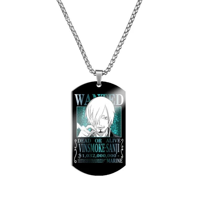 Collier Pendentif One Piece Wanted Vinsmoke Sanji
