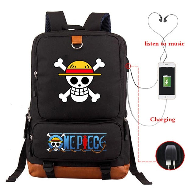 Sac à Dos Connecté One Piece Jolly Roger Cartable