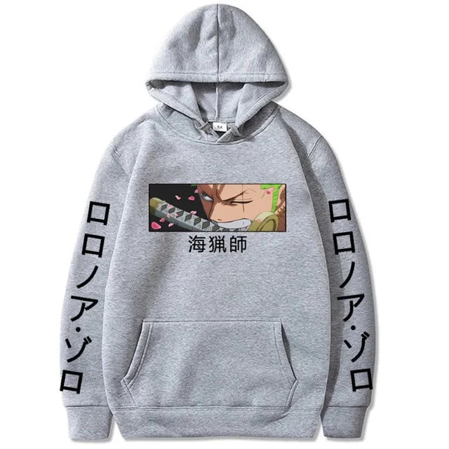 Sweat Pull One Piece Roronoa Zoro Sabre Gris