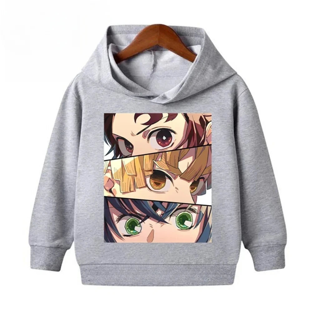 Sweat Pull Enfant Demon Slayer Tanjiro Zenitsu Inosuke