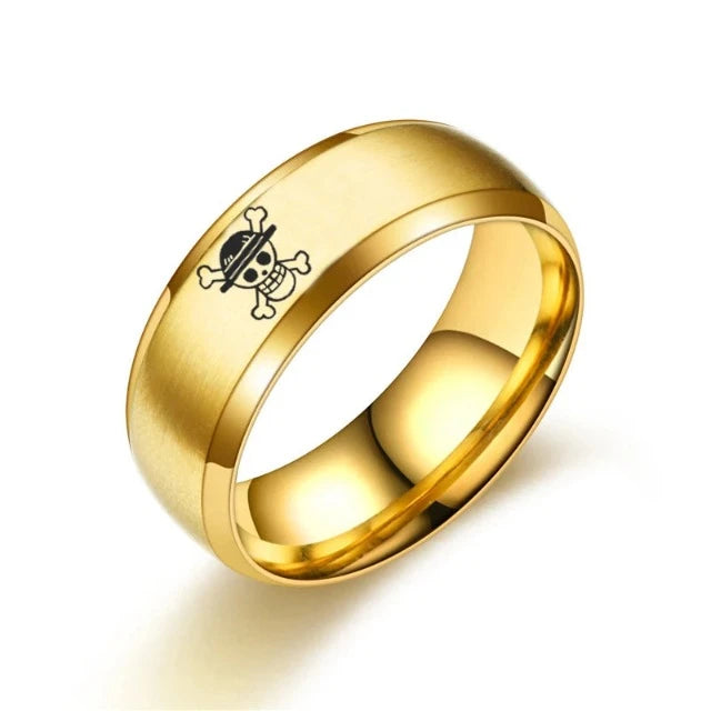 Bague One Piece Jolly Roger Or