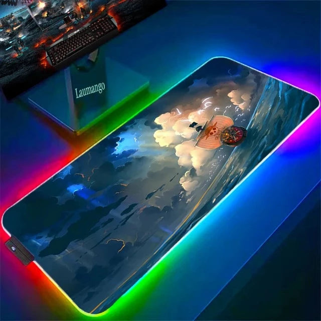 Tapis de Souris Lumineux One Piece Thousand Sunny