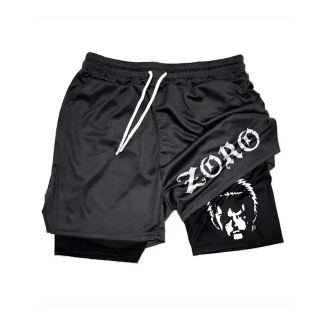 Short de Sport One Piece Zoro Noir