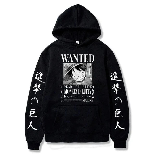 Sweat One Piece Luffy Wanted 8 Coloris
