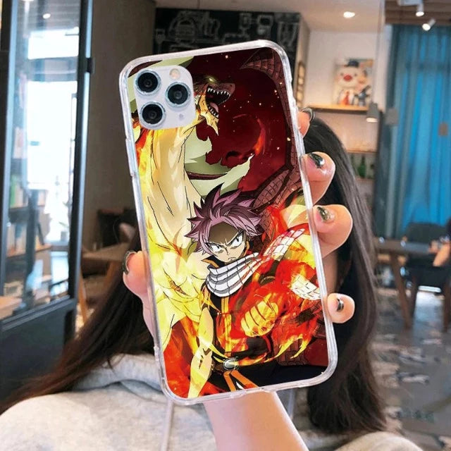 Coque de Téléphone Protection iPhone Fairy Tail Natsu Dragon Force