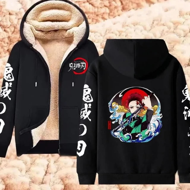 Veste Polaire Demon Slayer Tanjiro
