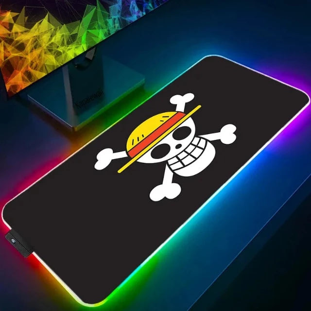 Tapis de Souris Lumineux One Piece Jolly Roger