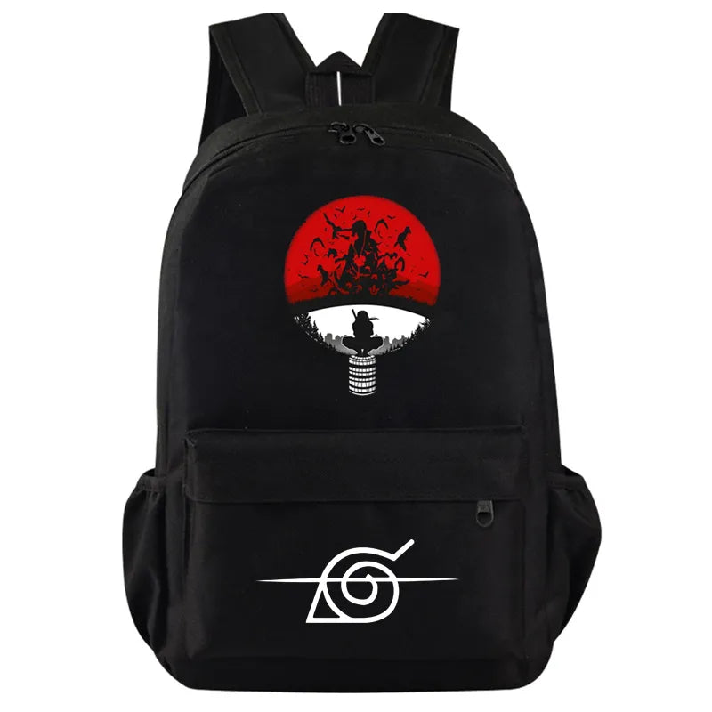 Sac À Dos Naruto Cartable Itachi Corbeaux Bretelles
