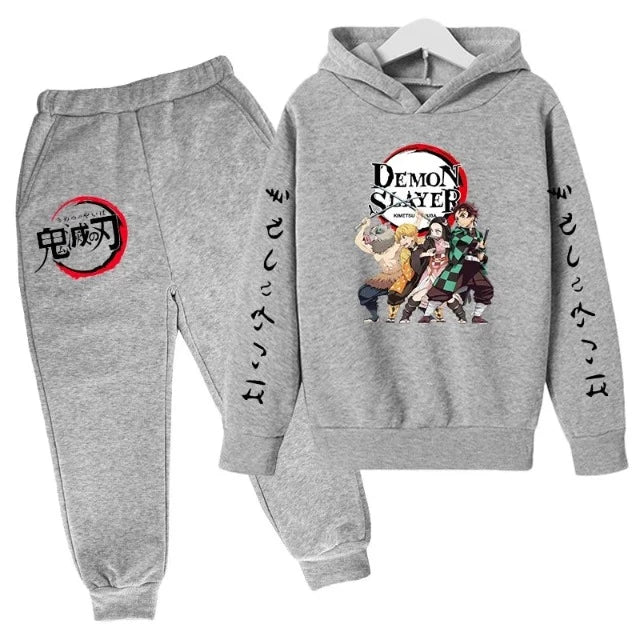 Ensemble Sweat &amp; Pantalon Enfant Demon Slayer Gris