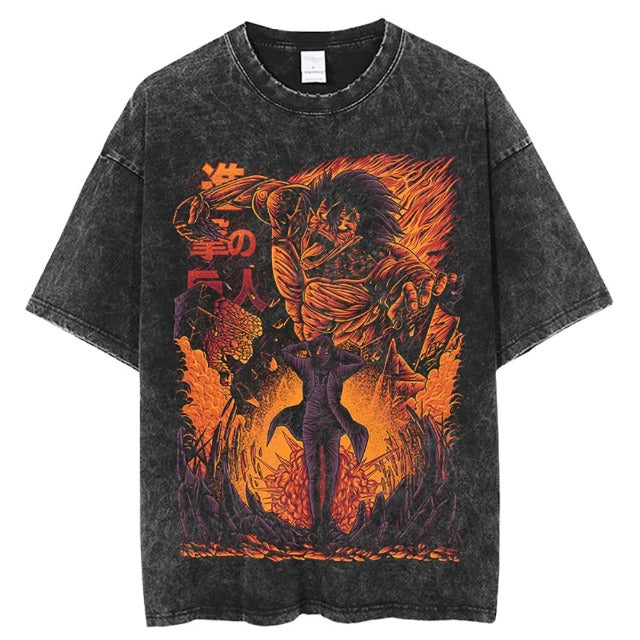 T-shirt Vintage Titan Assaillant Attaque des titans