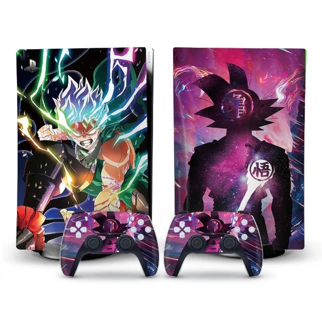 Sticker Autocollant PS5 Dragon Ball Z Goku Kanji