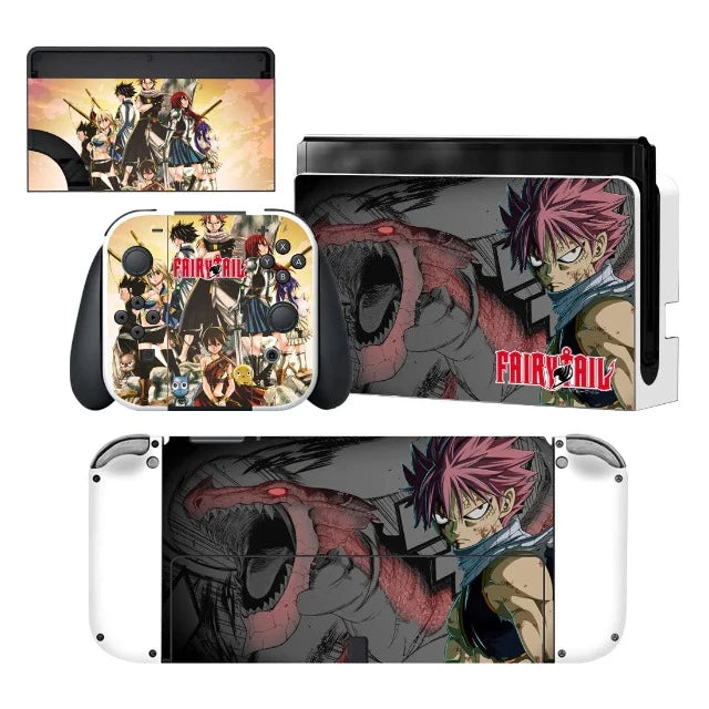 Sticker Autocollant Nintendo Switch Fairy Tail Natsu Dragon