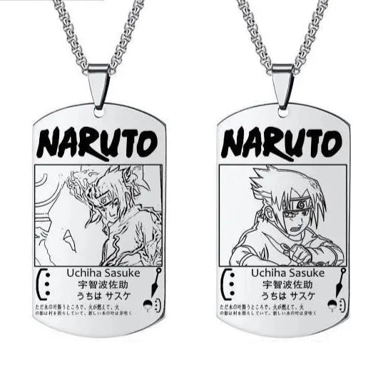 Collier Plaque Sasuke Uchiha