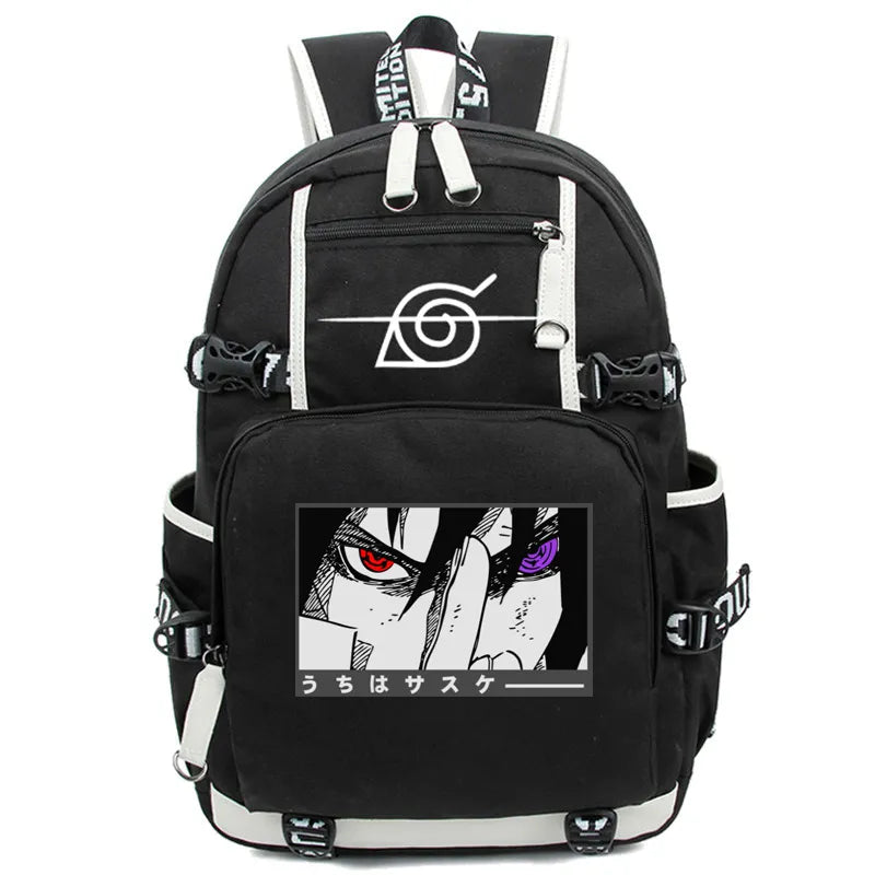 Cartable Naruto Sac À Dos Sasuke Sharingan Bretelles