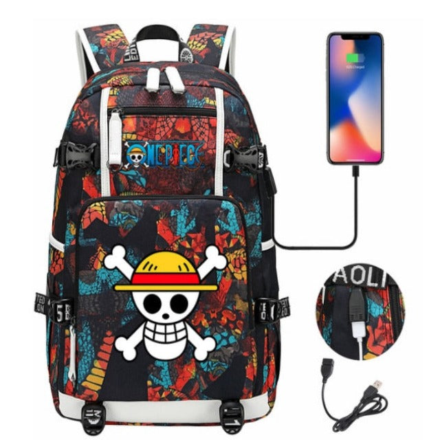 Sac à Dos Connecté One Piece 5 Coloris Cartable