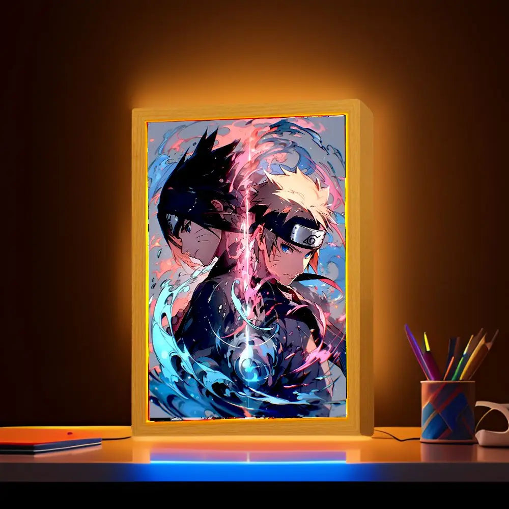 Tableau Lumineux Naruto Sasuke