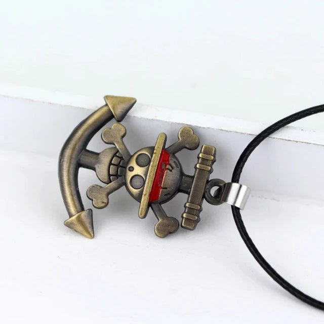 Collier Pendentif One Piece Jolly Roger