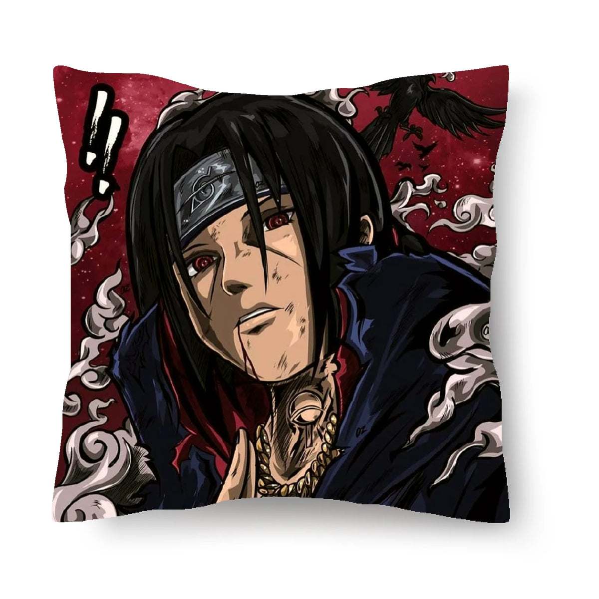 Taie pour Coussin Naruto Itachi Uchiha