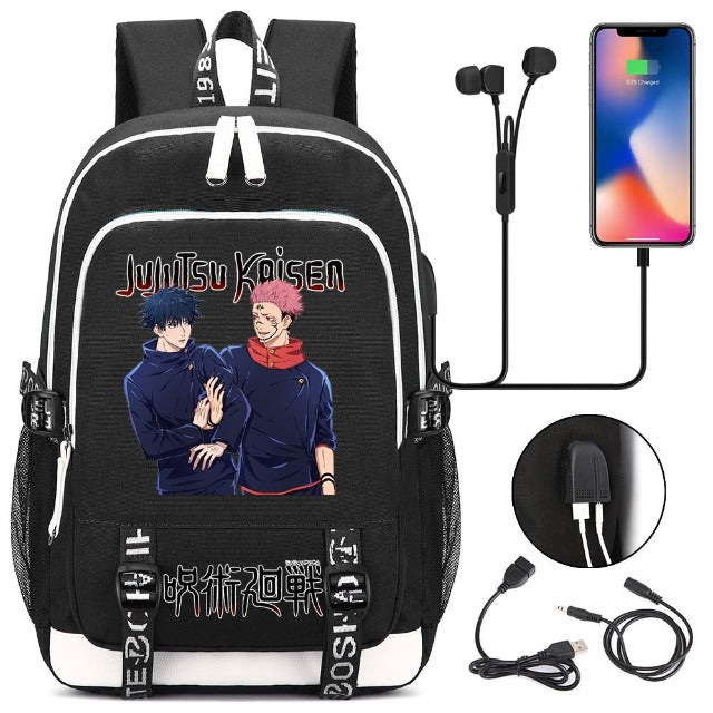 Sac à Dos Connecté Jujutsu Kaisen Yuji & Megumi
