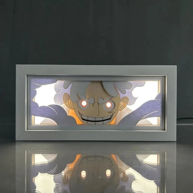 Tableau Cadre Lumineux One Piece Luffy Gear 5