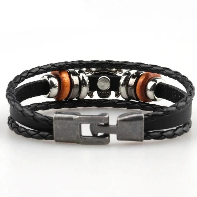 Bracciale Jolly Roger in un unico pezzo