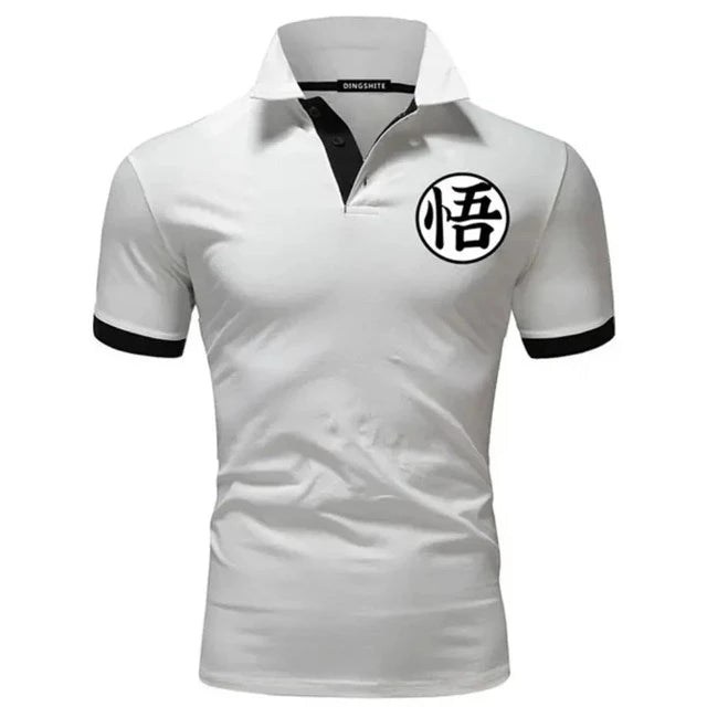 T-Shirt Polo Dragon Ball Z Blanc