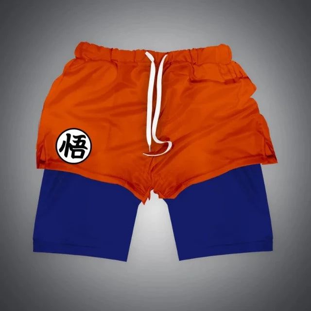 Short Dragon Ball Z Goku Orange &amp; Bleu