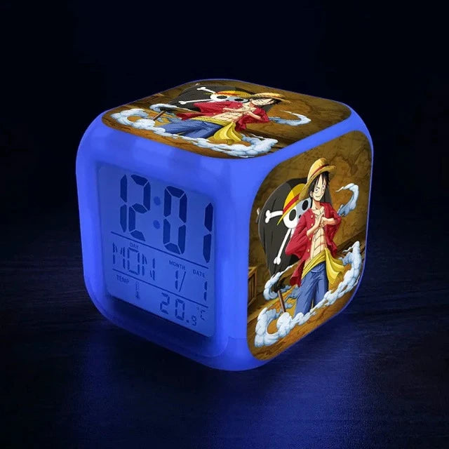 Réveil Lumineux One Piece Luffy Pirate