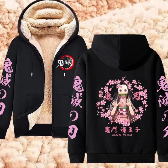Dämonentöter Nezuko Fleecejacke