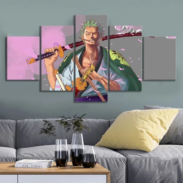 Tableau One Piece Roronoa Zoro Cadre Toile