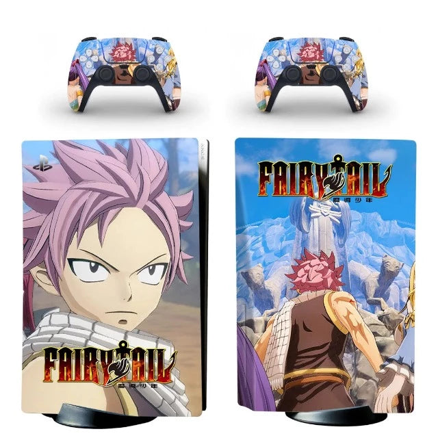 Sticker Autocollant PS5 Playstation 5 Fairy Tail Natsu
