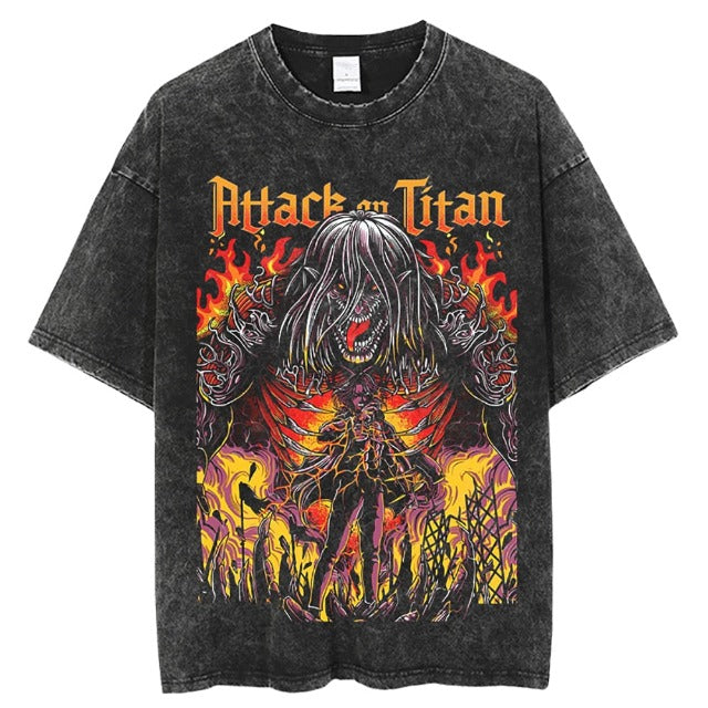 T-shirt Vintage Eren Titan Attack on Titan