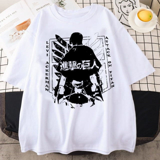Levi Ackerman Wings of Liberty Angriff auf Titan T-shirt
