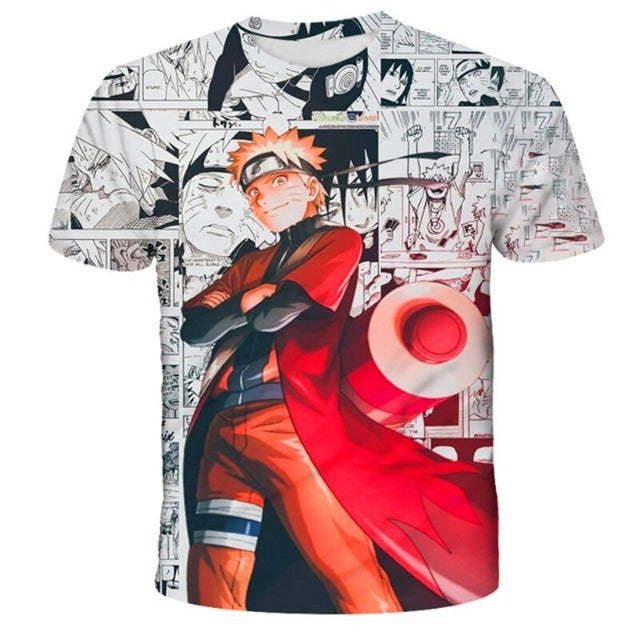 T-Shirt pour Enfant Naruto Uzumaki Garçon Fille