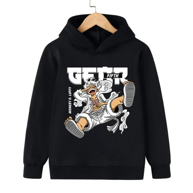 Sweat Enfant One Piece Fifth Gear Pull Noir