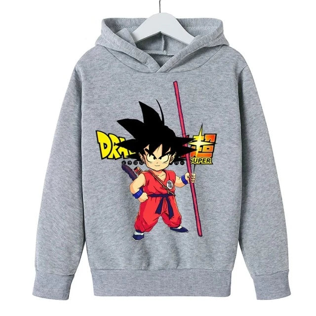 Sweat Enfant Dragon Ball Super Pull Goku GRIS