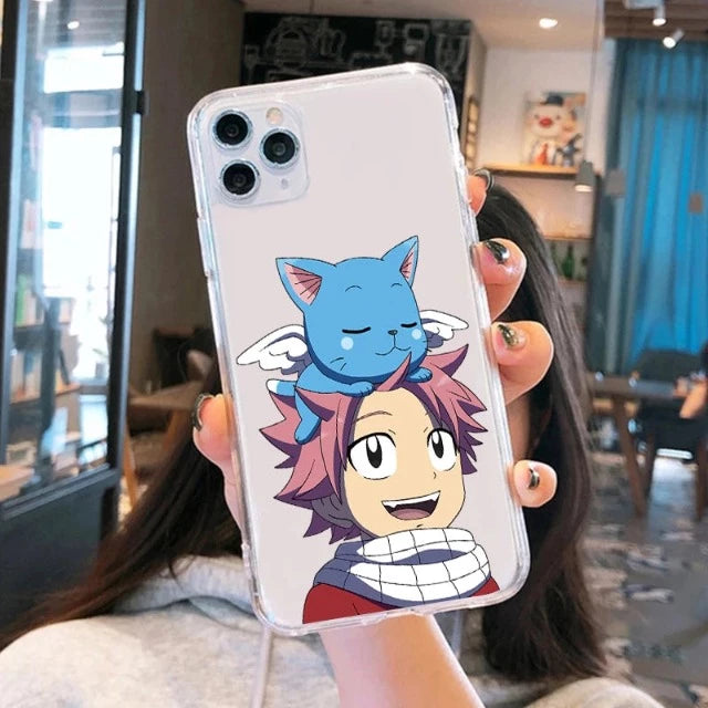 Coque de Téléphone Protection iPhone Fairy Tail Natsu Happy