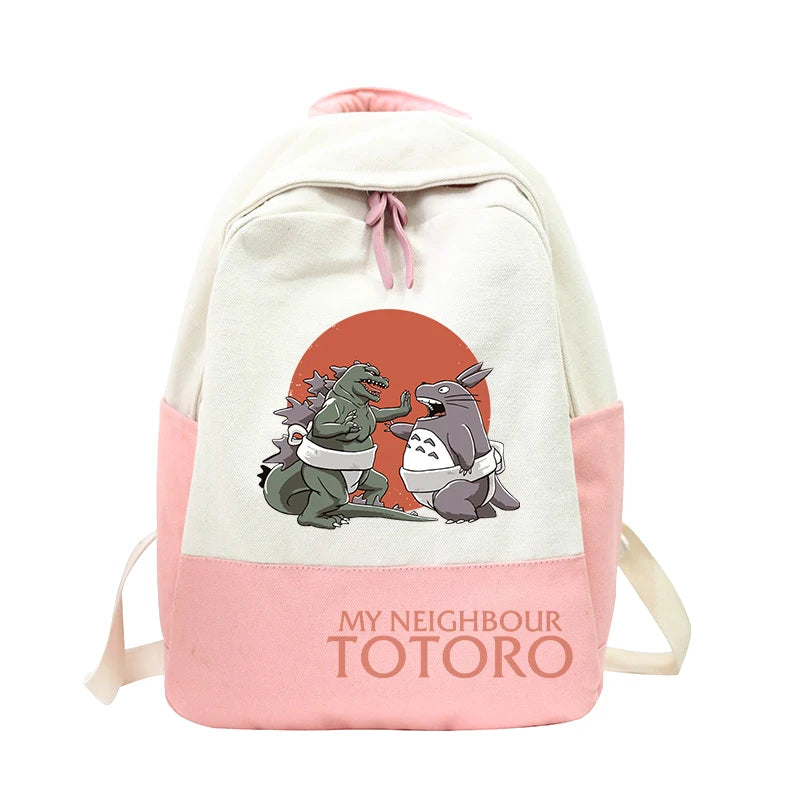 Sac À Dos Mon Voisin Totoro Godzilla Rose