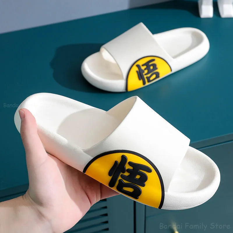Sandales Dragon Ball Z Kanji Goku Blanc