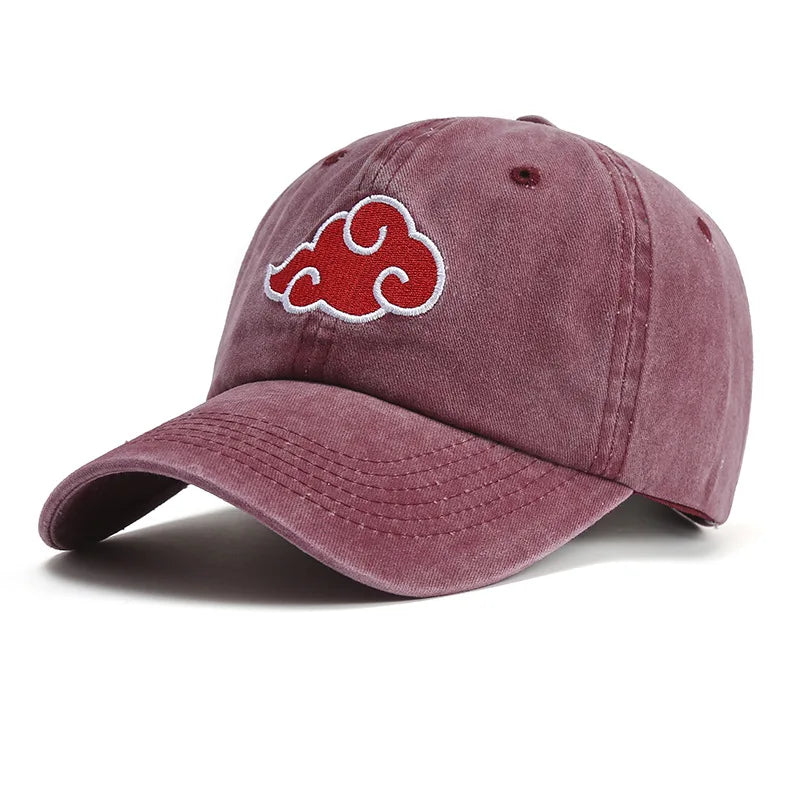 Casquette Vintage Naruto Nuage Rouge