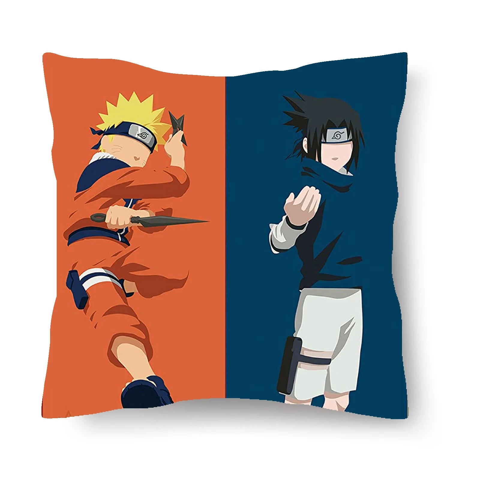 Taie pour Coussin Naruto & Sasuke