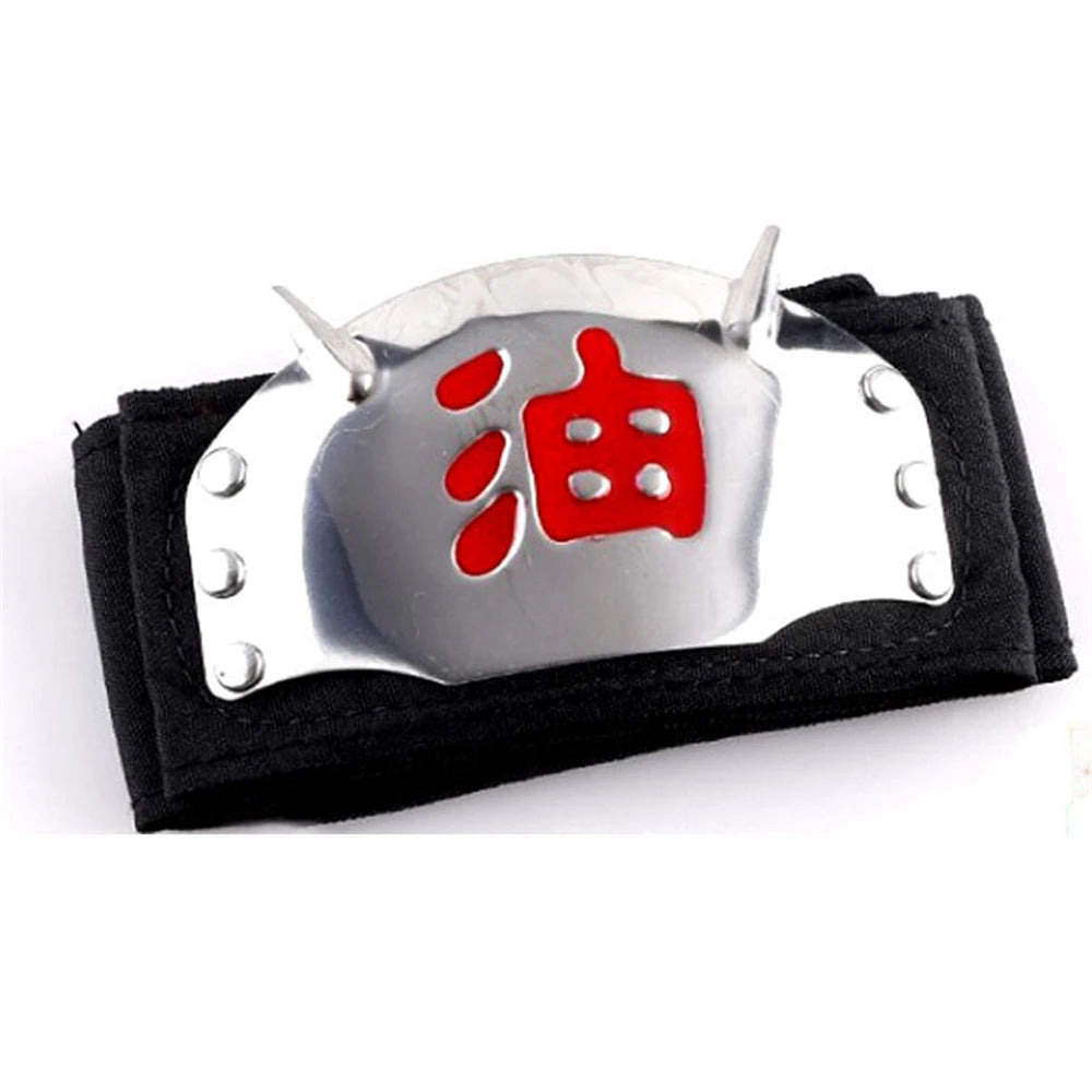 Bandeau Frontal Naruto Jiraya Gamamaru Noir et Rouge