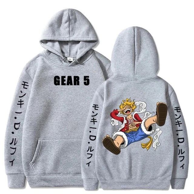 Sweat Pull One Piece Luffy Gear 5 Gris