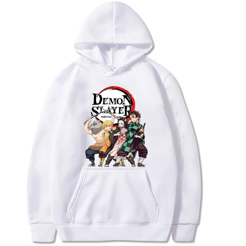 Manga Demon Slayer Sudadera con capucha Adulto Hombres Mujeres Mangas largas