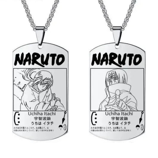 Collier Plaque Naruto Itachi Uchiha