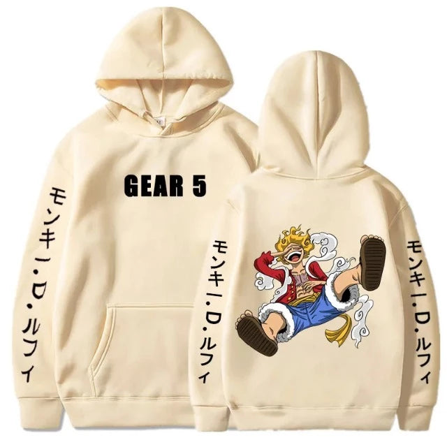 Sweat Pull One Piece Luffy Gear 5 Beige