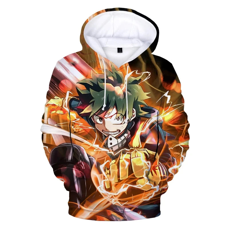 Sweat A Capuche My Hero Academia Pull Enfant Izuku Combat