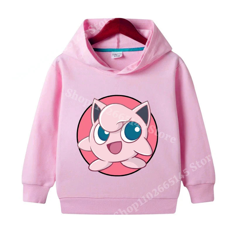 Sweat À Capuche Pokémon Enfant Pull Rondoudou